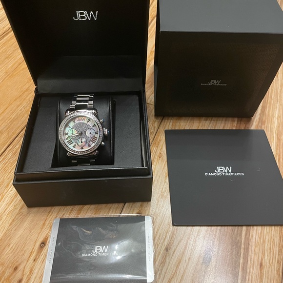 $1930 MSRP| JBW Luxury Womens Victory 160 Diamonds Mother of Pearl face, New main image 7